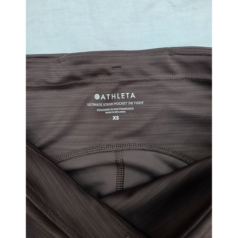 Athleta Women's Purple Ultimate Stash Pocket 7/8 Tight Leggings Size XS - Picture 3 of 8